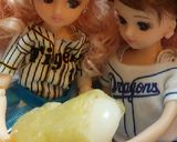 リカちゃんサイズ♡野球シリꕤ味噌餅巾着作り方3写真