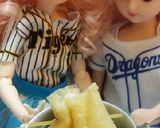 リカちゃんサイズ♡野球シリꕤ味噌餅巾着作り方7写真