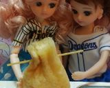 リカちゃんサイズ♡野球シリꕤ味噌餅巾着作り方5写真