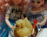 リカちゃんサイズ♡野球シリꕤ味噌餅巾着作り方8写真