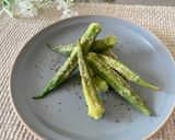 超簡単♡オクラのガーリックチーズ焼き♪作り方3写真