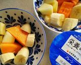 朝のフルーツミネラルプロテインヨーグルト作り方1写真