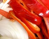 牛肉.パプリカ.しめじの簡単炒め作り方1写真