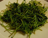 豆苗のしょうゆ炒め作り方3写真