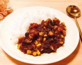 簡単ꕤカレールーでコーンキーマカレー作り方10写真