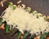 オクラのカリカリとろーりチーズ焼き作り方2写真