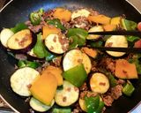 青じそたっぷり夏野菜の蒸し焼き作り方5写真