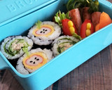 巻いて②♡カニカマりんごの卵焼き巻き寿司作り方6写真
