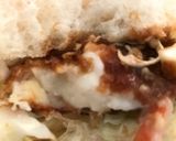朝食にクリームコロッケバーガー！作り方7写真