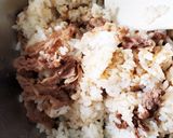 野菜不足解消　お肉入りご飯のレタス巻き作り方3写真