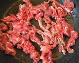 夏野菜と牛こまのチンジャオロースー風炒め作り方3写真