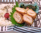 ささみチーズカツ弁当　メタボ　低糖質弁当作り方2写真