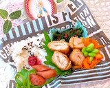 ささみチーズカツ弁当　メタボ　低糖質弁当作り方5写真