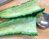 カレーと炒りごまのカリカリ✨ゴーヤ揚げ作り方2写真
