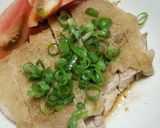 ☆鶏もも肉蒸し焼き♪ポン酢・花椒かけ☆作り方5写真
