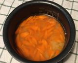 鶏ゆで汁・鶏皮油でとりの炊き込みごはん作り方4写真