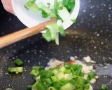 沙茶牛肉と空芯菜のあんかけご飯作り方5写真