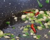 沙茶牛肉と空芯菜のあんかけご飯作り方6写真