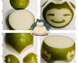 幸水梨deカビゴン♪フルーツカッティング作り方2写真