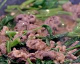 沙茶牛肉と空芯菜のあんかけご飯作り方14写真