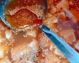ほとんど豆腐だけの胡麻坦々風スープ作り方9写真
