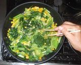 小松菜と卵の野菜炒め♪簡単フライパンで作り方10写真