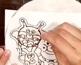 アンパンマンチョコプレートの作り方♡作り方4写真
