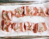 一人暮らしのトマトの豚バラ巻き巻き焼き作り方3写真