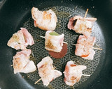 一人暮らしのトマトの豚バラ巻き巻き焼き作り方5写真