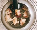 一人暮らしのトマトの豚バラ巻き巻き焼き作り方6写真