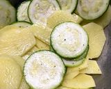 ズッキーニとじゃがいものグラタン作り方1写真