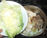 肉豆腐♪簡単豚肉白菜で作り方14写真