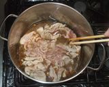 肉豆腐♪簡単豚肉白菜で作り方8写真