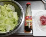 業務スーパー牛肉とレタスのオイスター炒め作り方1写真
