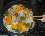 かぼちゃ豚肉の煮物♪簡単生姜風味作り方11写真