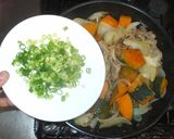 かぼちゃ豚肉の煮物♪簡単生姜風味作り方13写真