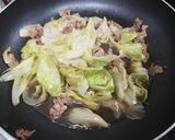 業務スーパー牛肉とレタスのオイスター炒め作り方7写真
