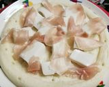 胡麻豆腐と生ハムのピザ♪作り方3写真
