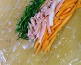 おかひじきとシーチキン生春巻作り方4写真