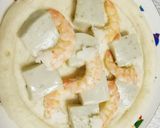 胡麻豆腐と海老のピザ♪作り方2写真