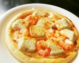 胡麻豆腐と海老のピザ♪作り方3写真