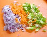 簡単！ふわふわ☆野菜ポークハンバーグ作り方1写真