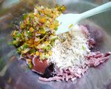 簡単！ふわふわ☆野菜ポークハンバーグ作り方2写真