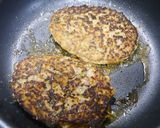 簡単！ふわふわ☆野菜ポークハンバーグ作り方5写真