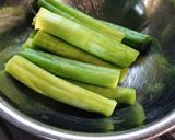 オクラの豚肉巻き作り方1写真