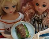 リカちゃん♡野球シリꕤピーマンの肉詰め作り方12写真