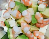 わさび醤油☆アボカド海老チーズ作り方3写真