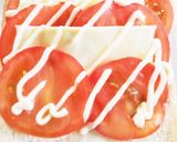 トマトとチーズのドレッシングトースト作り方8写真