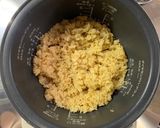 簡単炊飯器で！バター醤油鮭ごはん作り方4写真