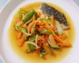 タラの野菜たっぷりバターポン酢ソース作り方5写真